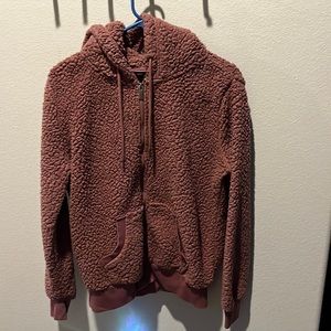Marc New York Sherpa Zip up hoodie jacket womens M